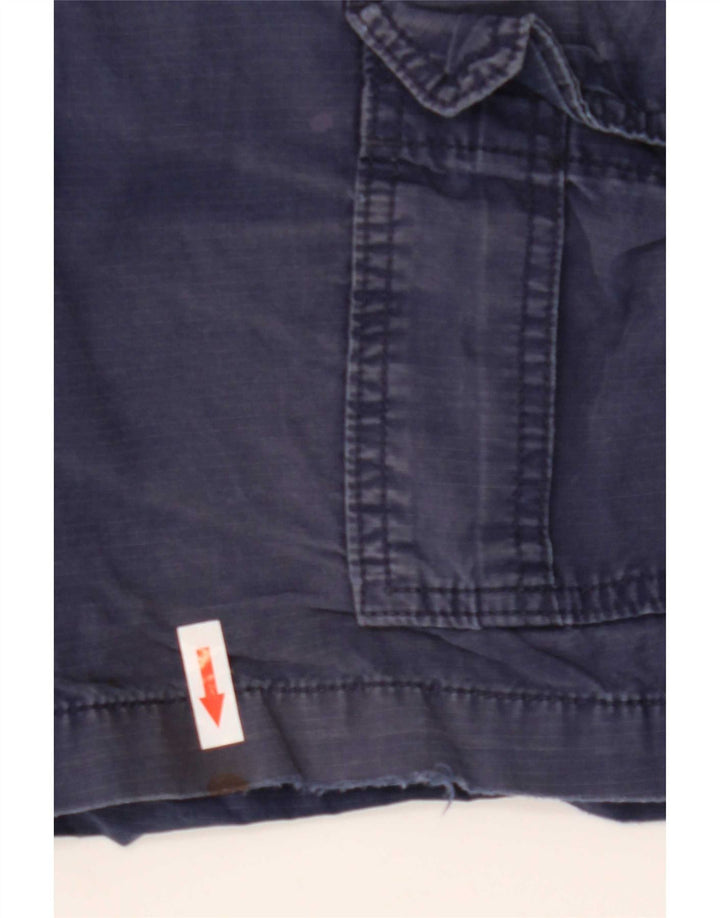 Gap Herren-Cargo-Shorts W28, mittelgroß, marineblau, gestreift, Baumwolle