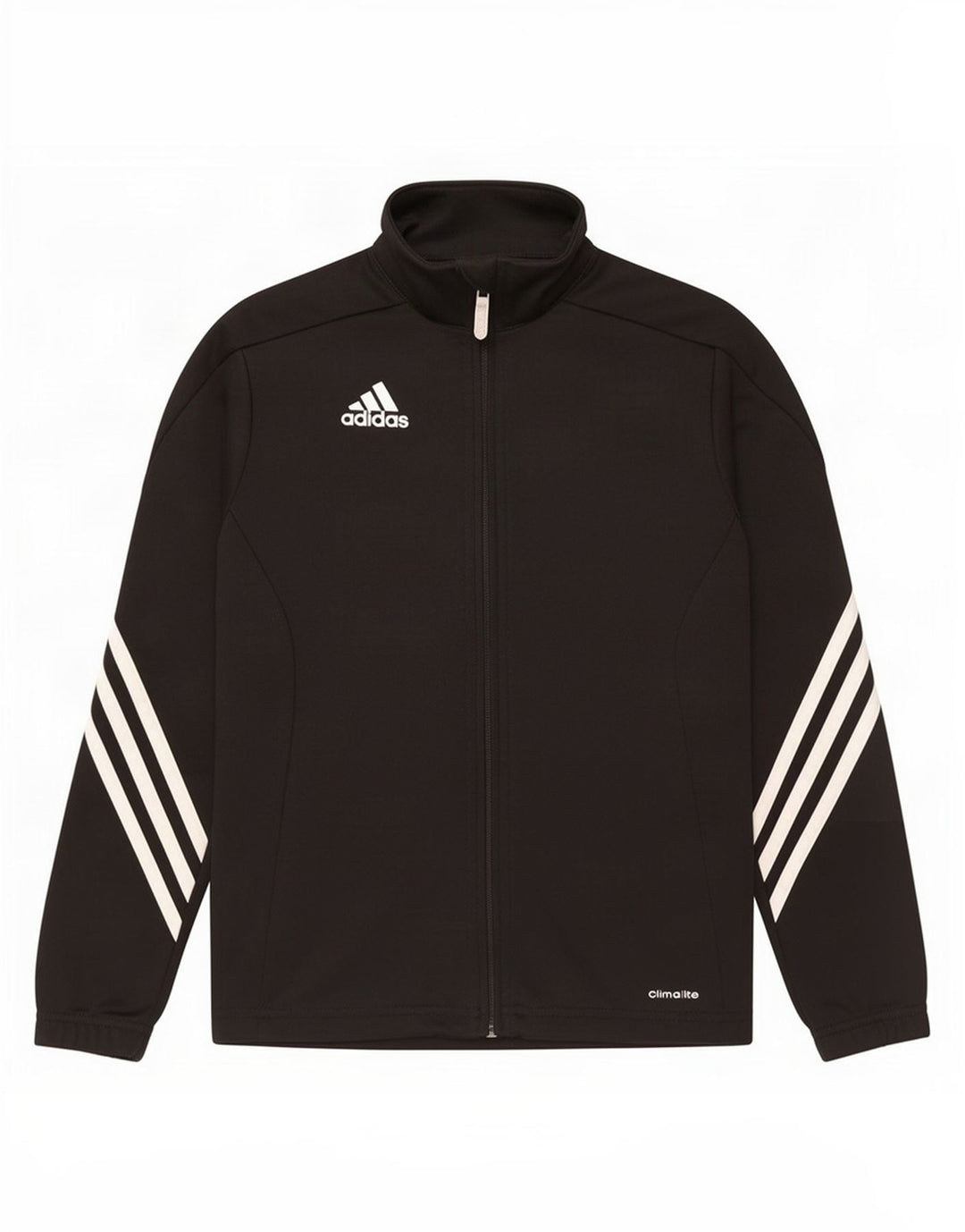 Adidas Jungen Climalite Trainingsanzug Top Jacke 9-10 Jahre Schwarz Polyester