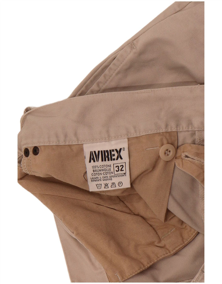 Avirex Herren Pegged Chino Shorts W32 Mittelbeige Baumwolle