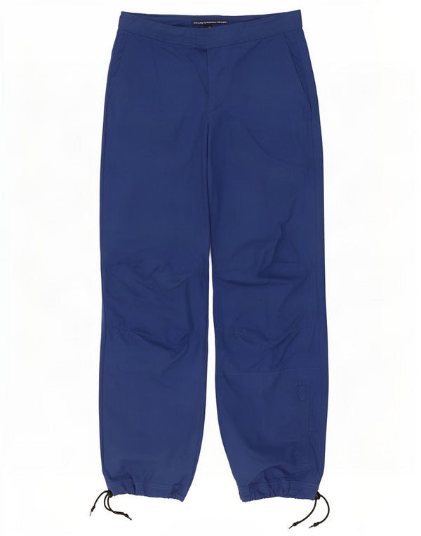 Ralph Lauren Damen Joggers Freizeithose US 8 Medium W27 L30 Blaue Baumwolle
