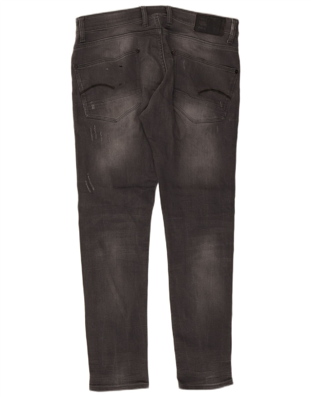 G-Star Herren Distressed Super Slim Jeans W36 L32 Graue Baumwolle