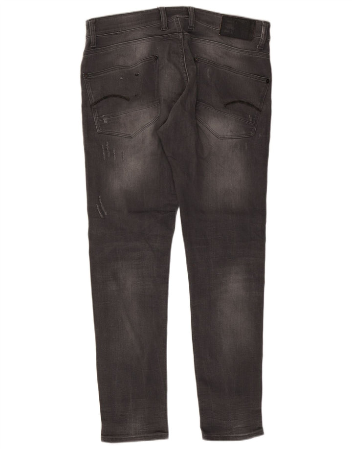 G-Star Herren Distressed Super Slim Jeans W36 L32 Graue Baumwolle