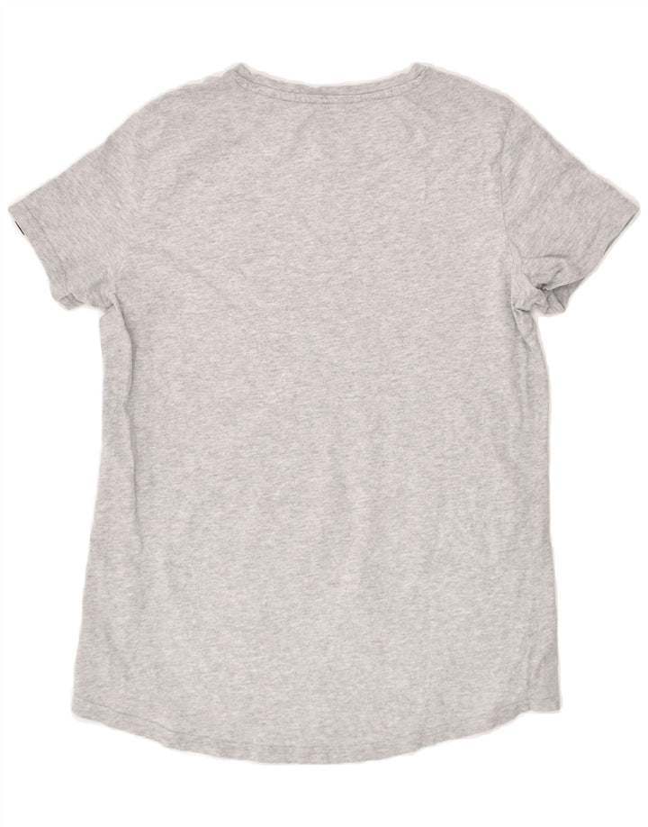 PUMA Womens Graphic T-Shirt Top UK 14 Medium Grey | Vintage Puma | Thrift | Second-Hand Puma | Used Clothing | Messina Hembry 