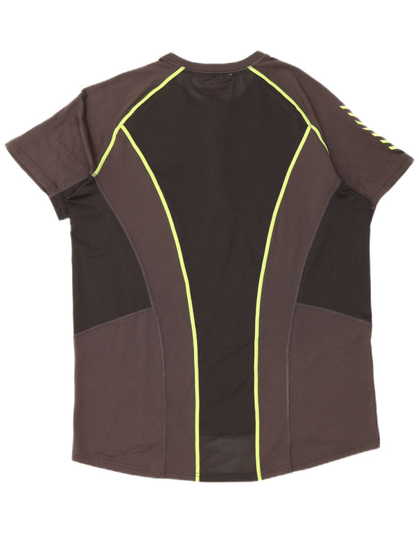 HELLY HANSEN Herren Kurzarm-Pullover-Trainingsanzug-Oberteil XL Grau Farbblock