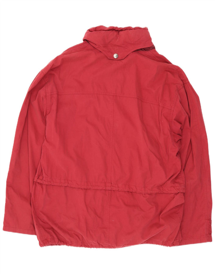 Wampum Herren-Utility-Jacke mit Kapuze, UK 40, Größe L, Rot, Polyamid