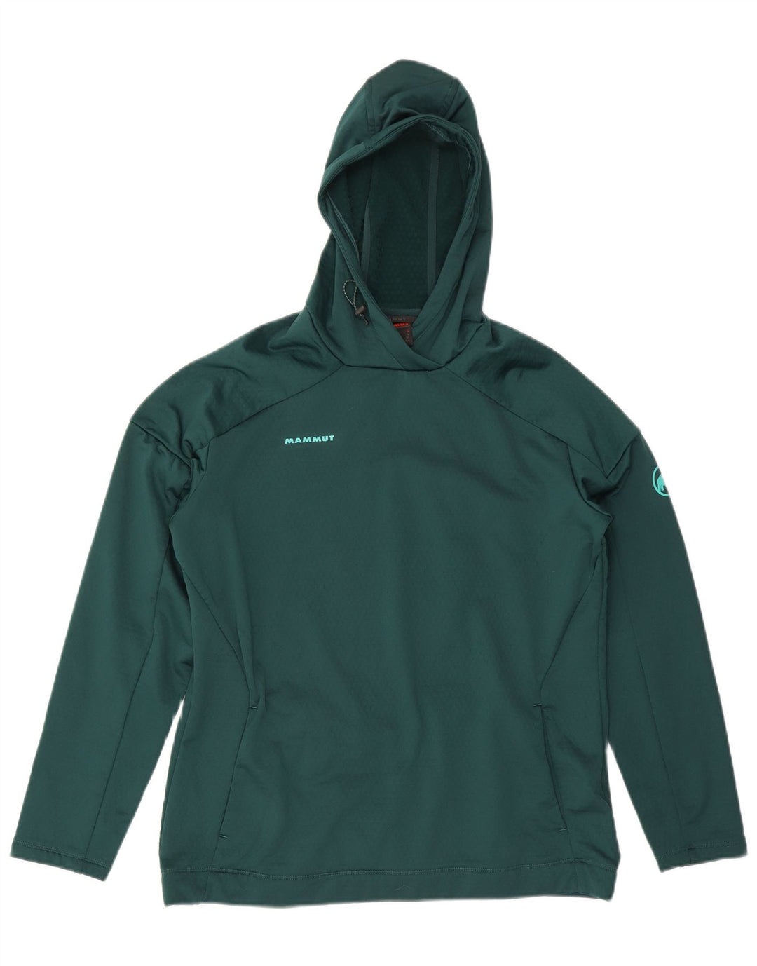 MAMMUT Damen Kapuzenpullover UK 16 Large Grün Polyester