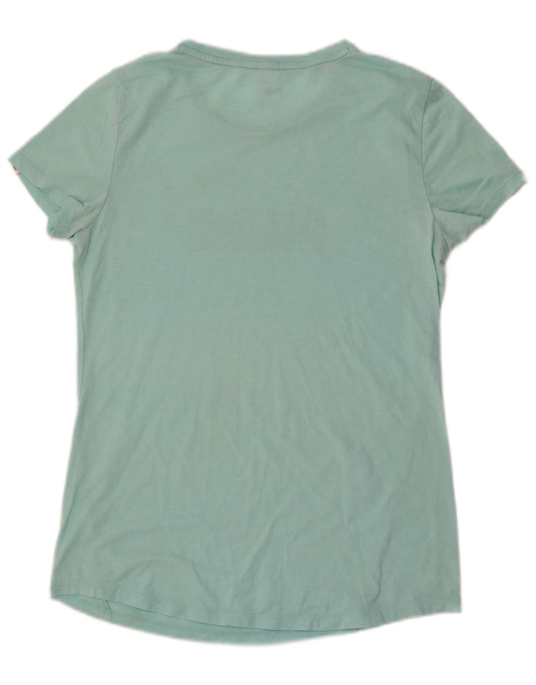 PUMA Womens Graphic T-Shirt Top UK 12 Medium Turquoise