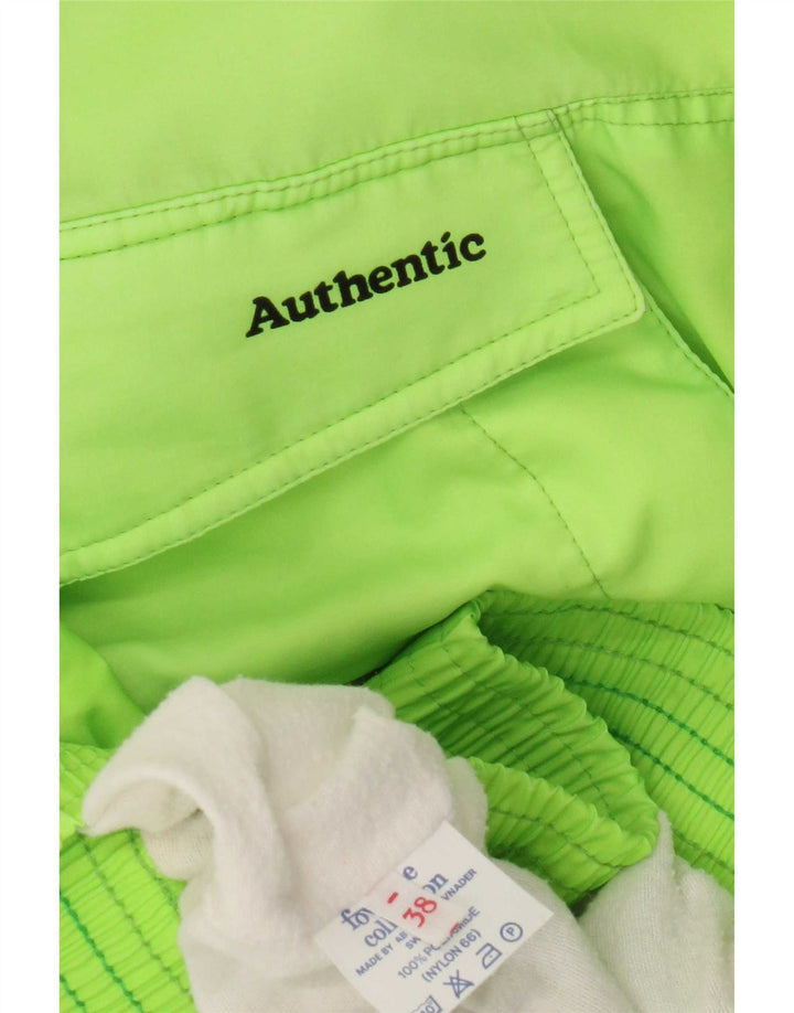 Authentische Herren-Anorak-Trainingsanzugoberjacke, UK-Größe 38, mittelgrünes Polyamid