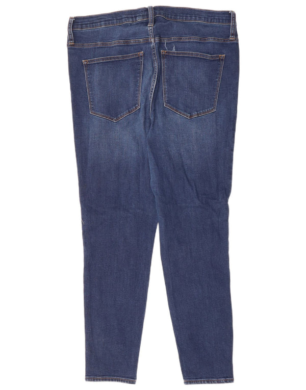 J. CREW Damen High Rise Skinny Jeans W33 L28 Blau