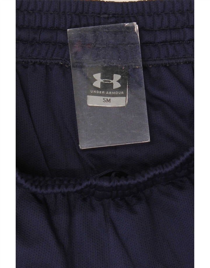 Under Armour Herren-Sportshorts, Größe S, Marineblau, Farbblock-Polyester