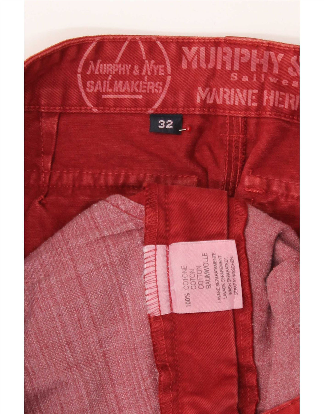 Murphy & Nye Damen Minirock W32 Große rote Baumwolle