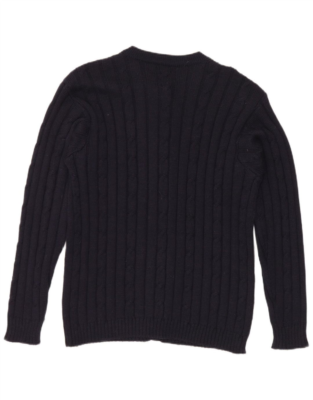 Vintage Damen Cardigan Pullover UK 12 Medium Marineblau