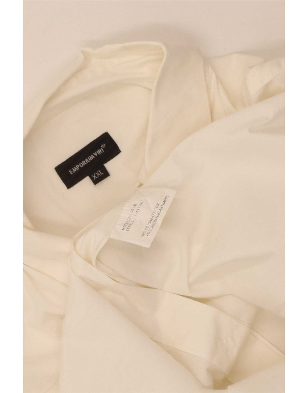 Emporium Viri Herrenhemd 2XL Weiße Baumwolle