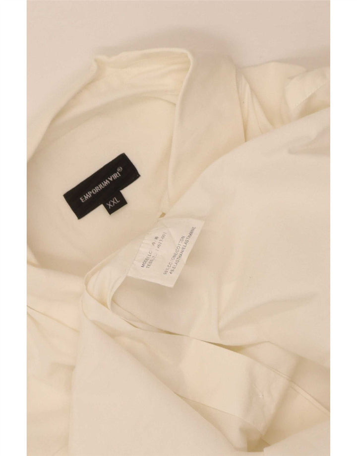 Emporium Viri Herrenhemd 2XL Weiße Baumwolle