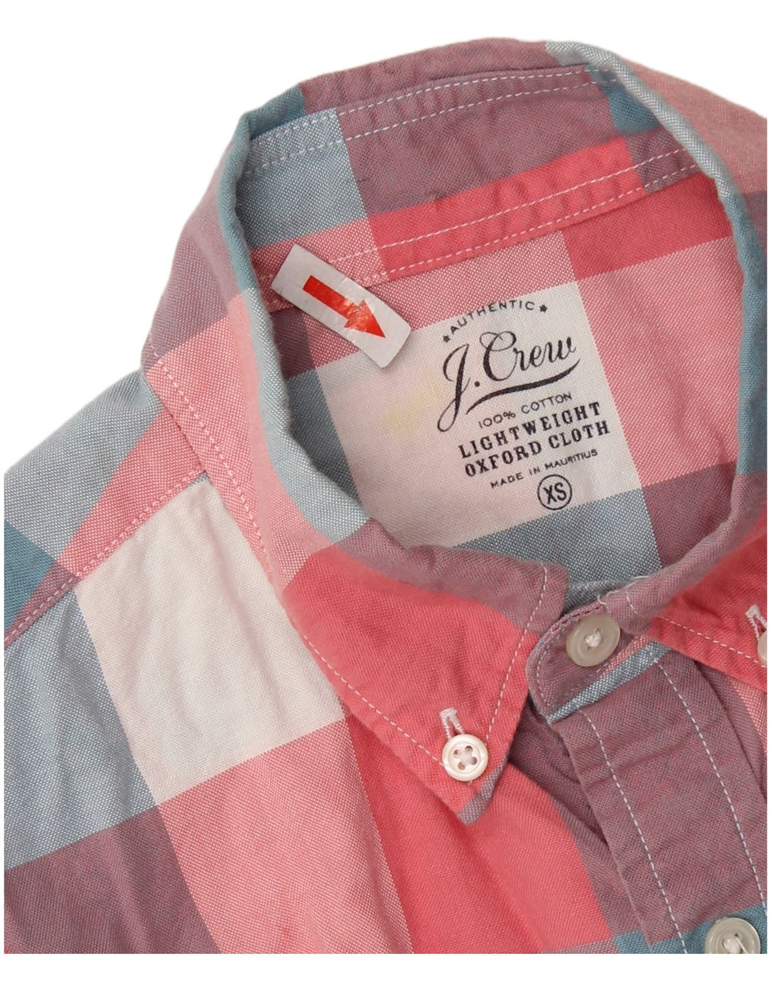 J. CREW Herren Kurzarmhemd XS Mehrfarbig kariert Baumwolle