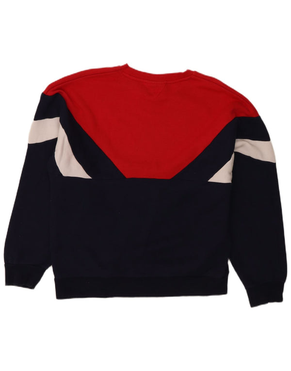 Fila Herren Grafik-Sweatshirt-Pullover XL, Marineblau, Colourblock-Baumwolle