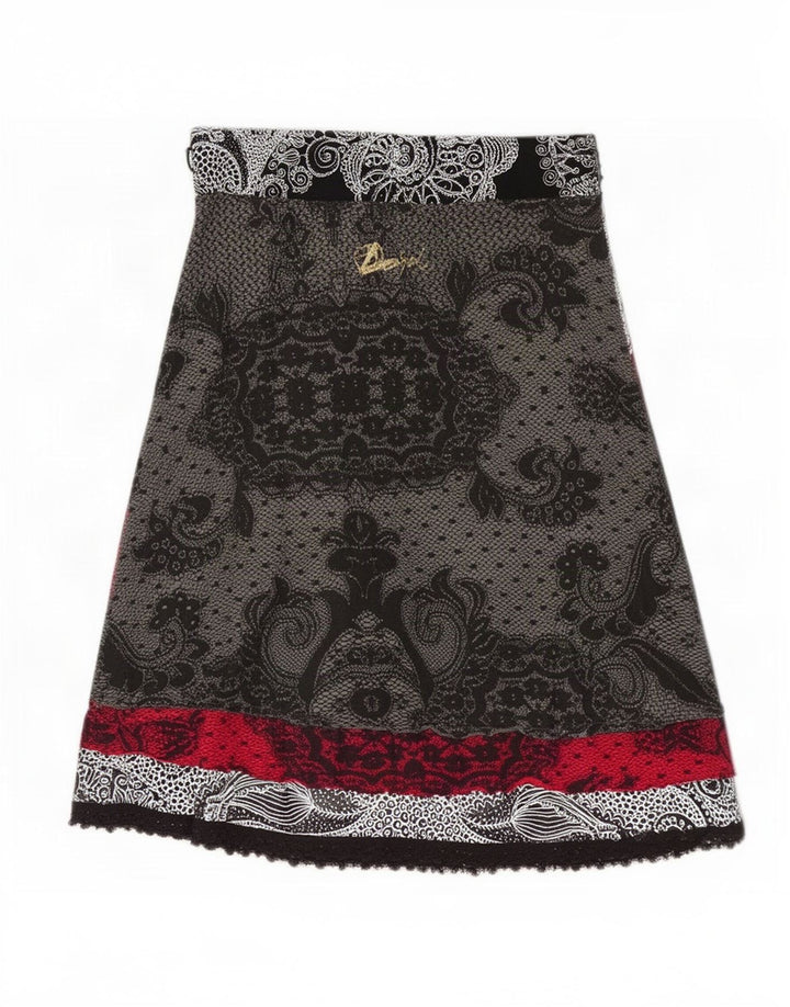 Desigual Damen-A-Linien-Rock, mittelgroß, W28, mehrfarbig, Paisleymuster