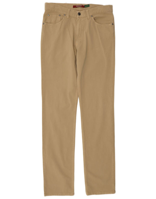 Carrera Mens 700 Straight Casual Trousers IT 48 Medium W33 L33 Beige Cotton
