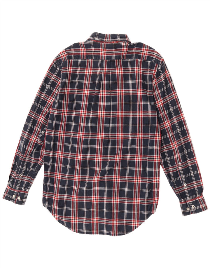 Fila Herren-Flanellhemd, groß, marineblau, kariert, Baumwolle