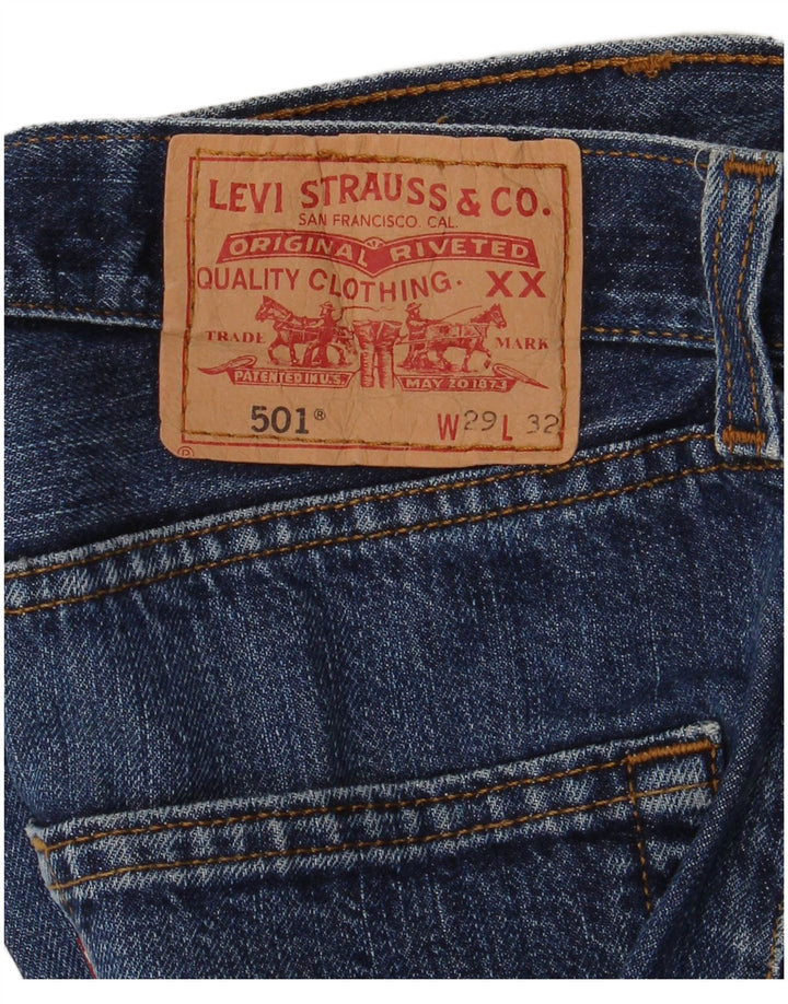 Levi's Damen 501 Jeansshorts W29 Mittelblau