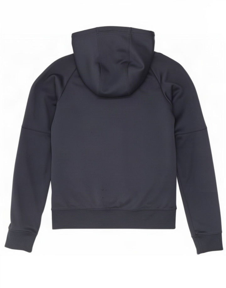 Nike Herren-Kapuzenpullover mit Reißverschluss, klein, marineblaues Farbblock-Polyester
