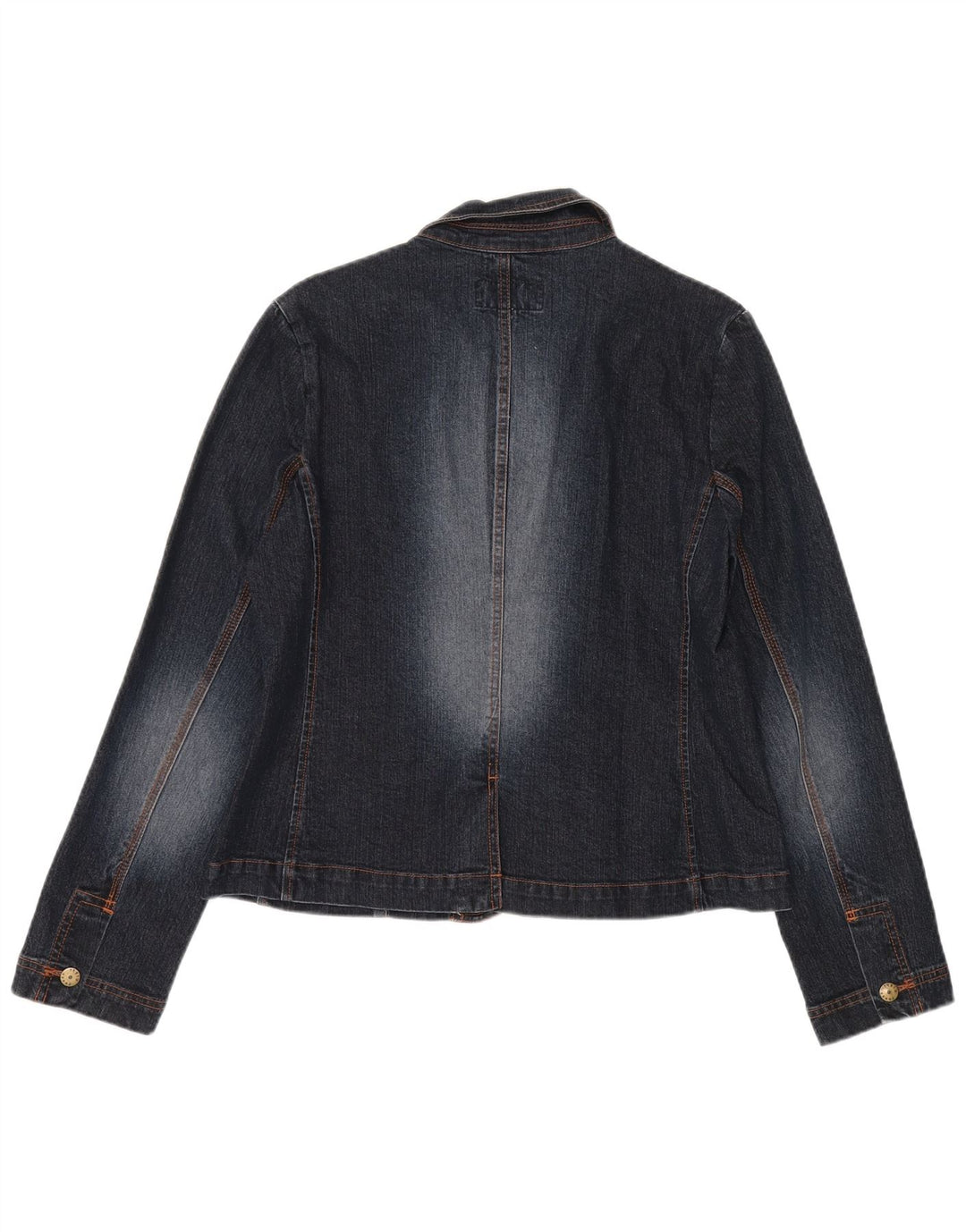 Phase Eight Damen-Blazerjacke mit 3 Knöpfen, UK 14, mittelmarineblaue Baumwolle