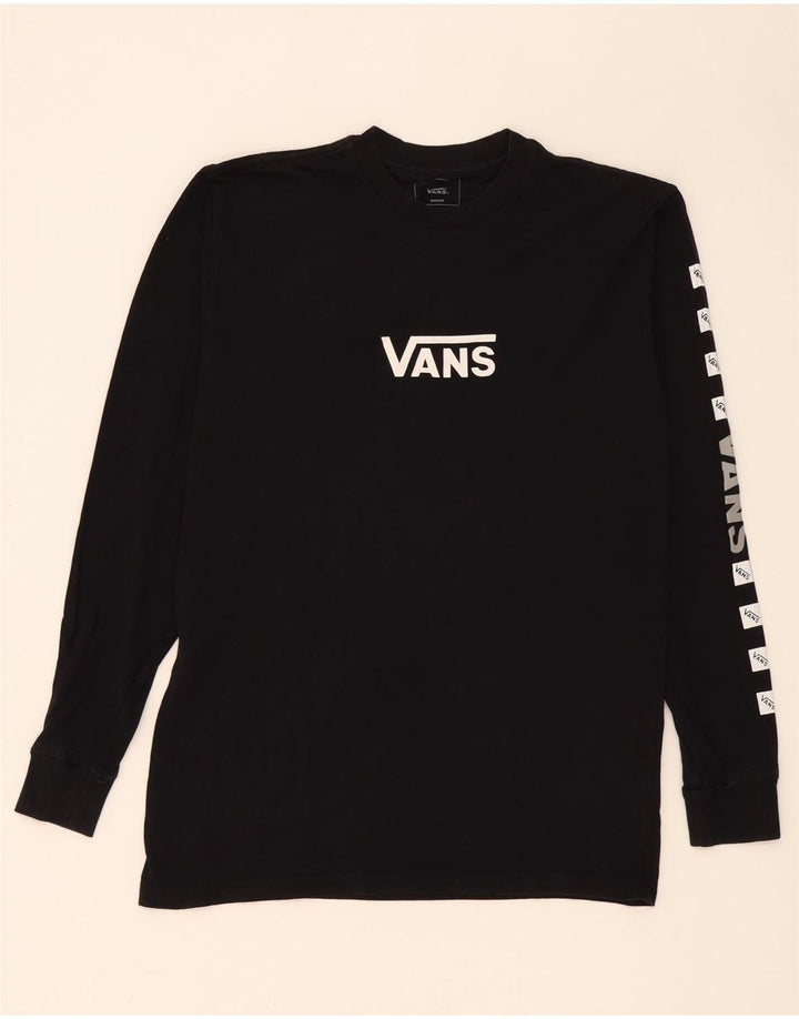 Vans Herren Classic Fit Graphic Top Langarm Mittelschwarz Baumwolle