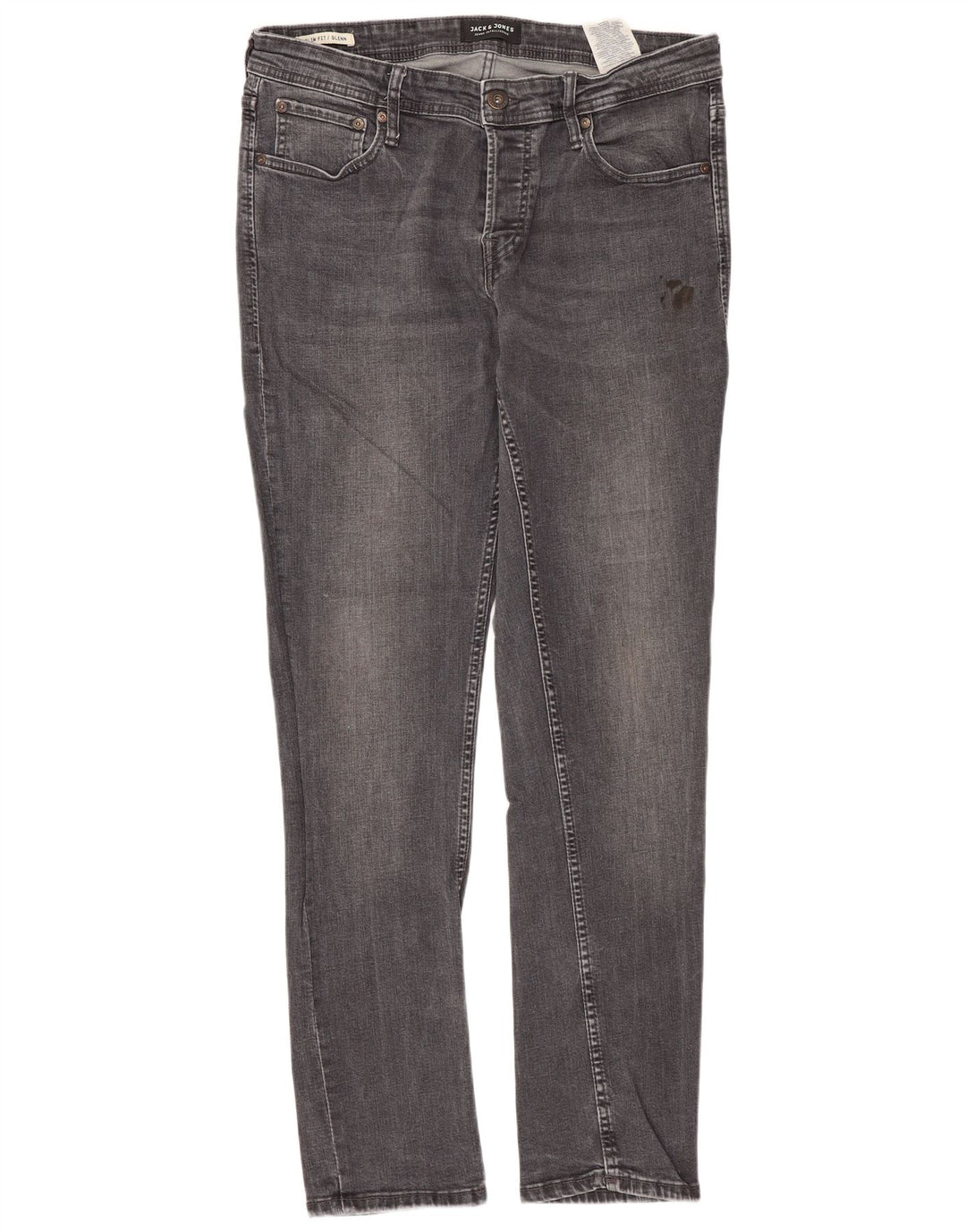 JACK & JONES Herren GLENN Slim Jeans W32 L32 Graue Baumwolle