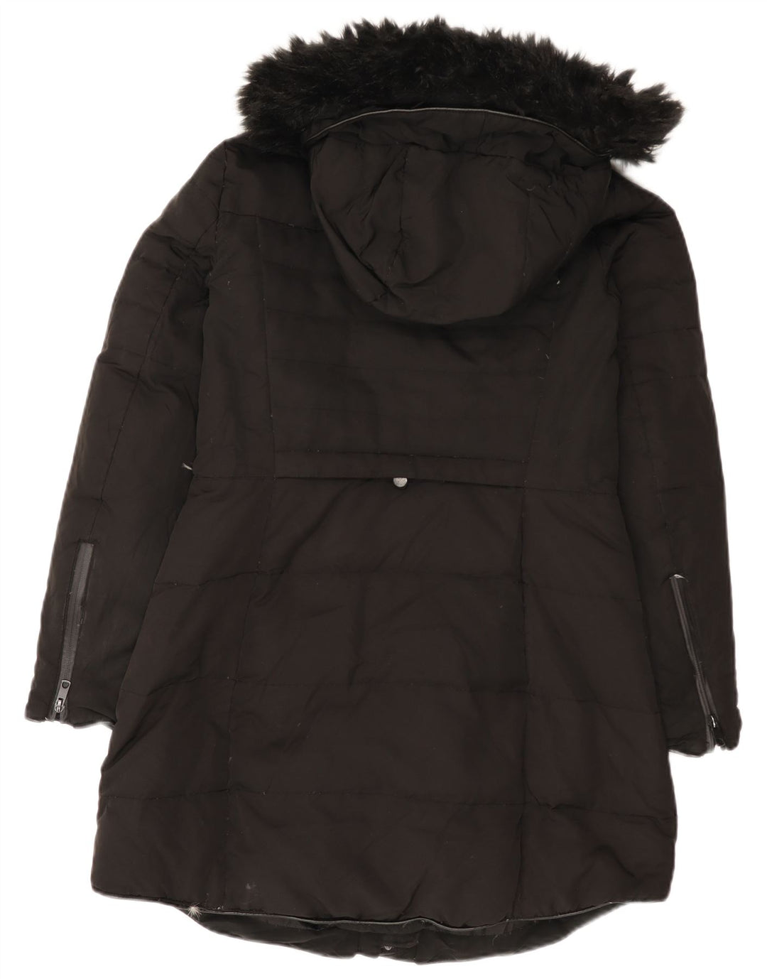 Zara Damen Kapuzenmantel, gepolstert, Gr. 14, Schwarz