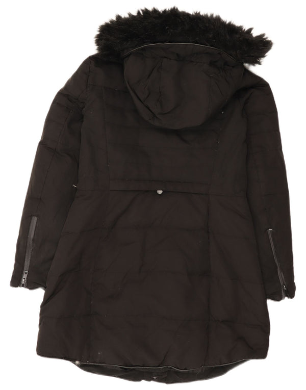 Zara Damen Kapuzenmantel, gepolstert, Gr. 14, Schwarz