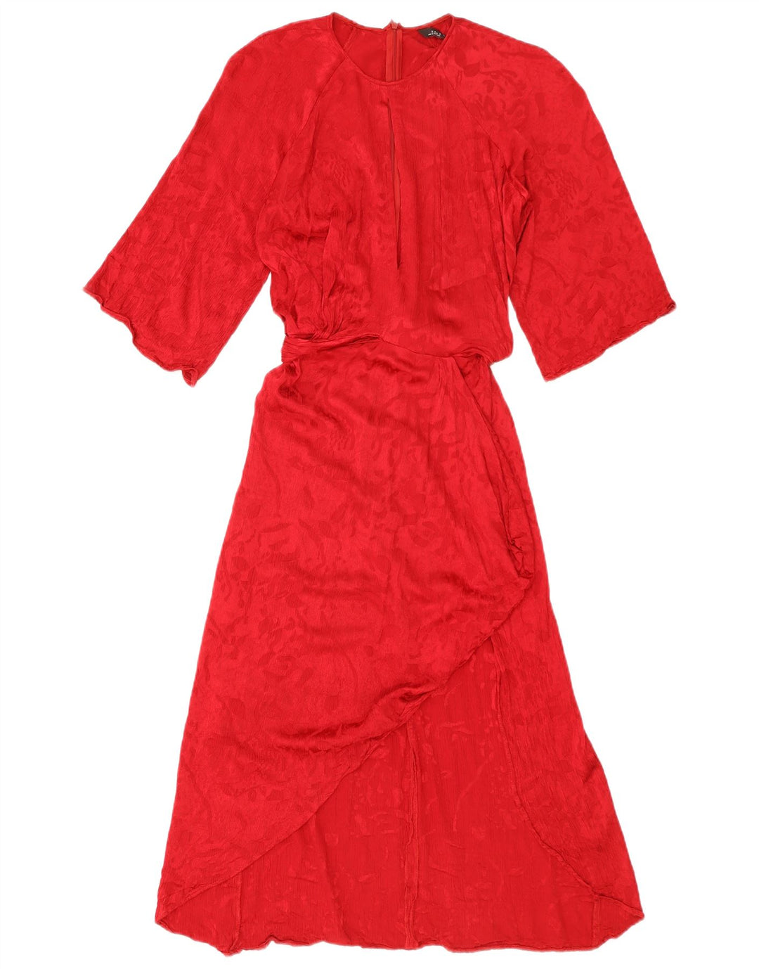 Zara Damen Maxikleid UK 10 Small Rote Viskose