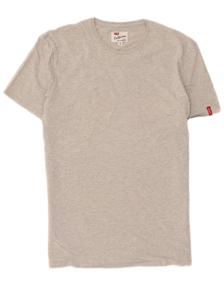 Levi's Herren-T-Shirt-Oberteil, klein, grau gefleckte Baumwolle