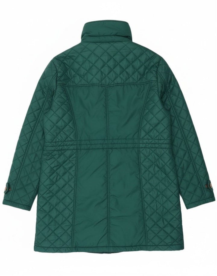 Paco Boutique Damen Stepp-Windbreaker-Mantel UK 16 Large Grün Polyester