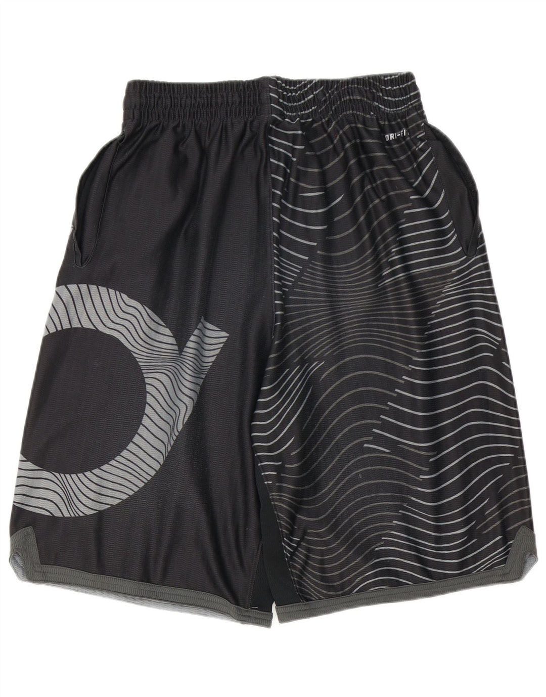 NIKE Herren Dri Fit Sportshorts, groß, schwarzes geometrisches Polyester