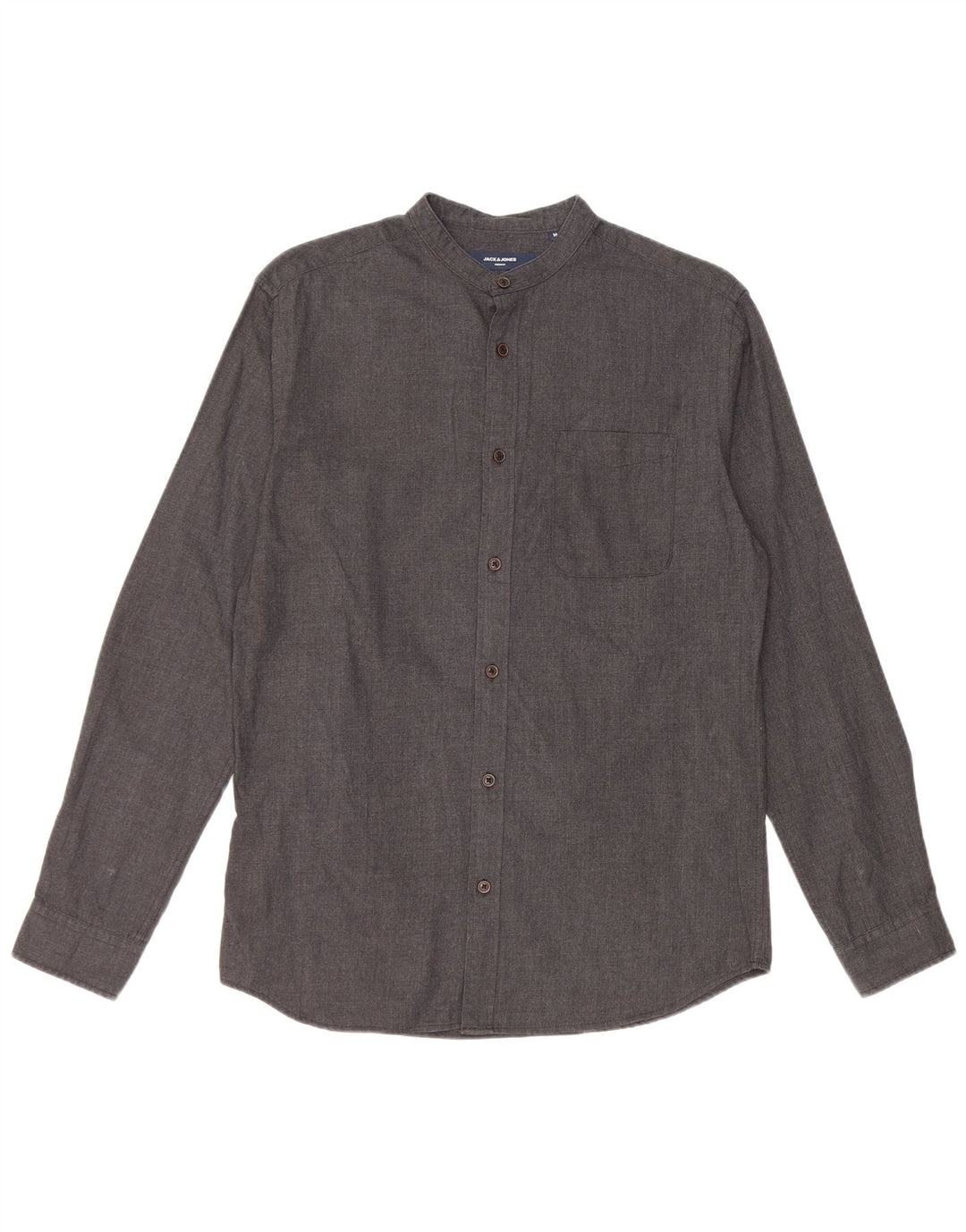 Jack & Jones Mens Shirt Medium Grey Cotton