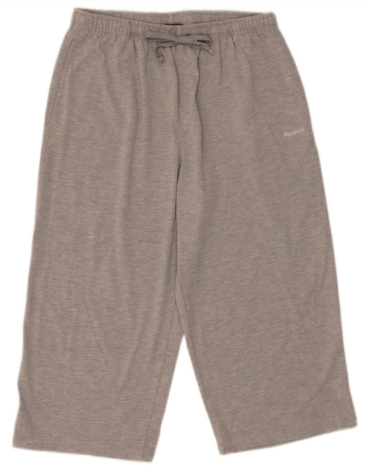 Reebok Damen Capri-Trainingshose, Größe 44, Grau