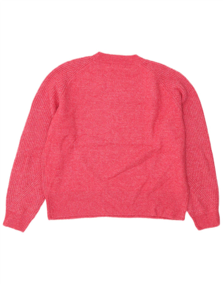 Marks & Spencer Damen-Pullover mit Rundhalsausschnitt, Gr. 14, mittelrosa meliert