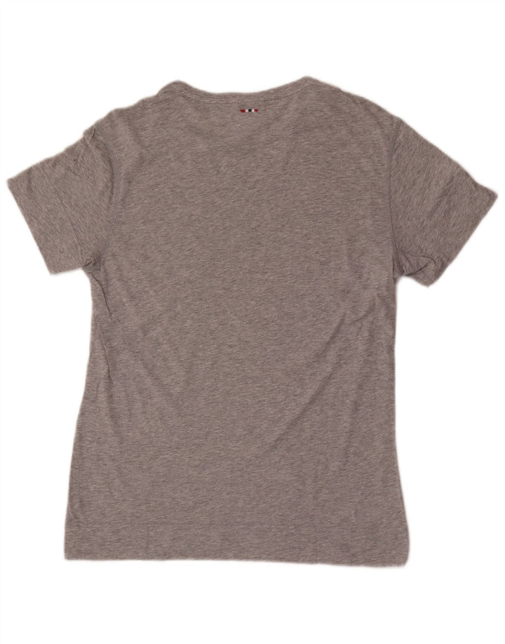 Napapijri Herren Geographic T-Shirt Top Small Grau