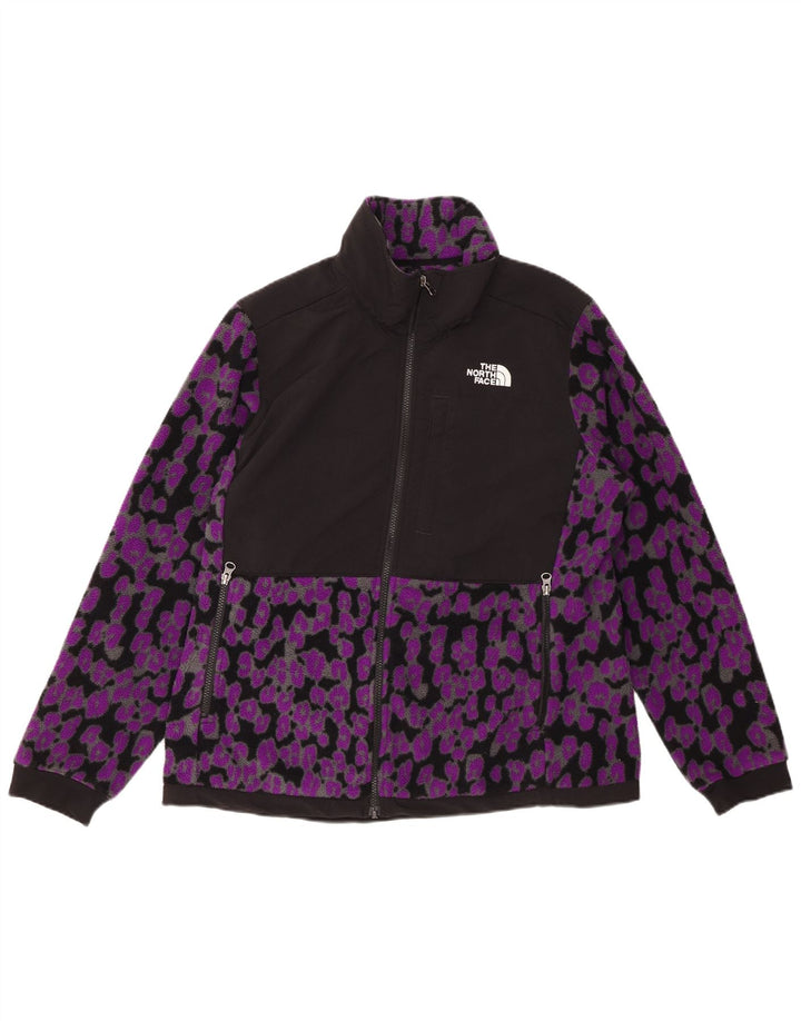 THE NORTH FACE Damen Fleecejacke UK 16 Large Lila Animal Print