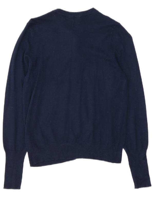 Marks & Spencer Damen-Cardigan-Pullover UK 10 Small Marineblaue Viskose
