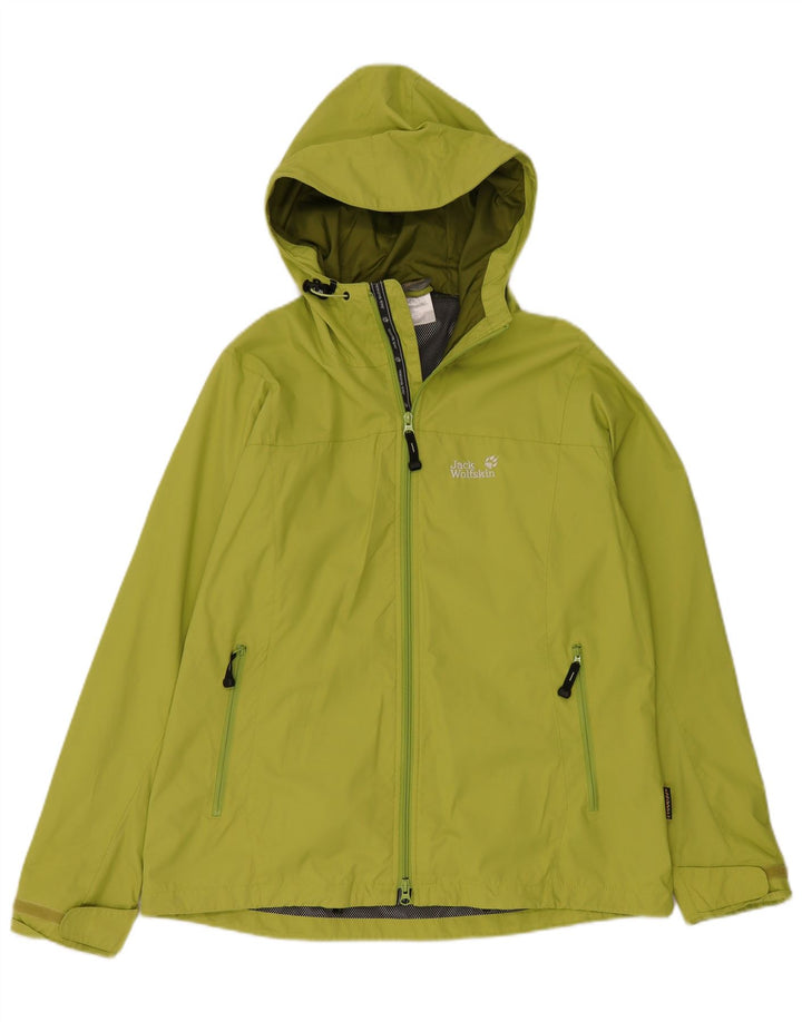 JACK WOLFSKIN Damen Übergroße Kapuzen-Regenjacke UK 16 Large Grün