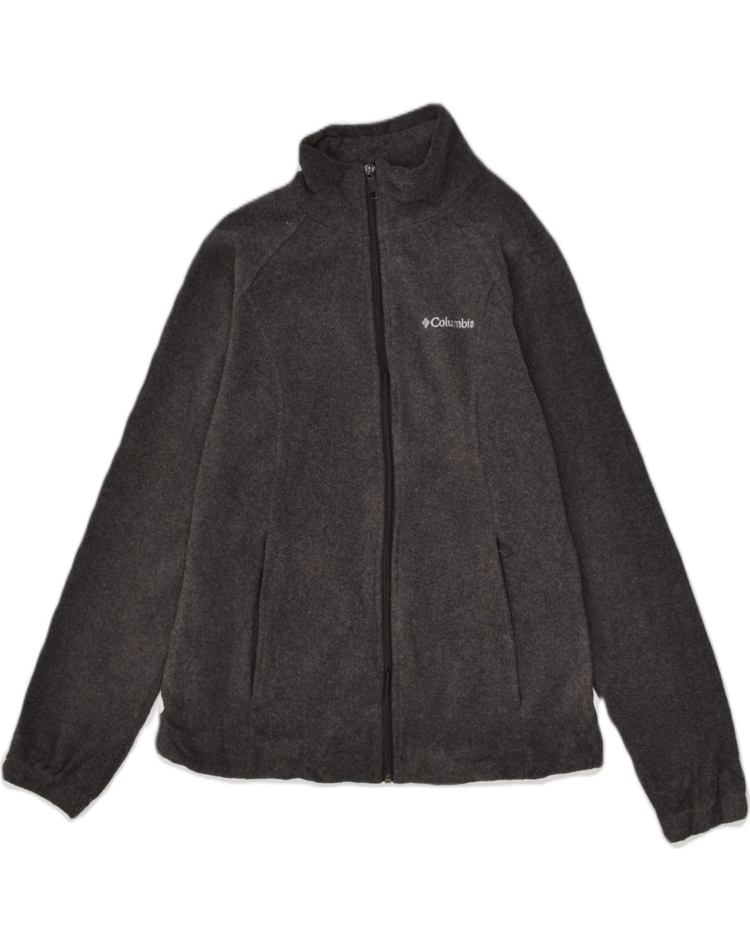 COLUMBIA Womens Fleece Jacket UK 14 Medium Grey | Vintage Columbia | Thrift | Second-Hand Columbia | Used Clothing | Messina Hembry 