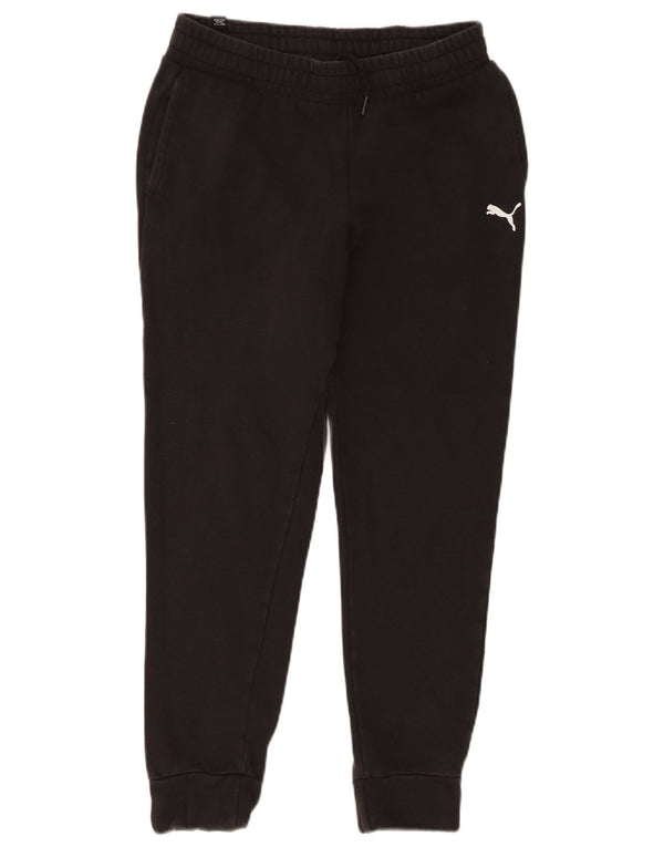 Puma Mens Tracksuit Trousers Joggers Small  Black Cotton