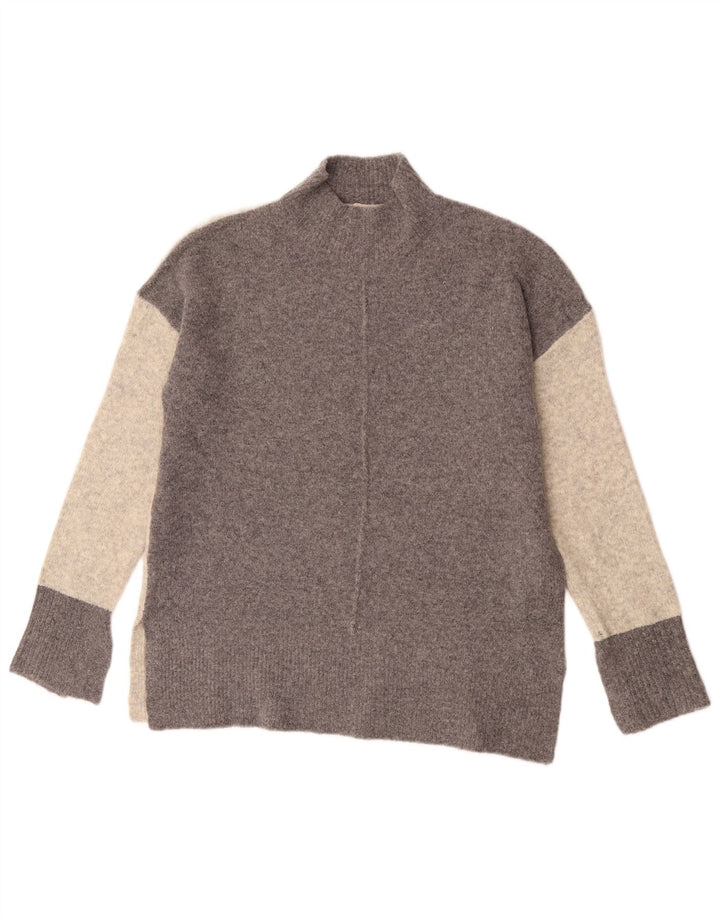 Marks & Spencer Rollkragenpullover für Damen, Gr. 14, Mittelgrau