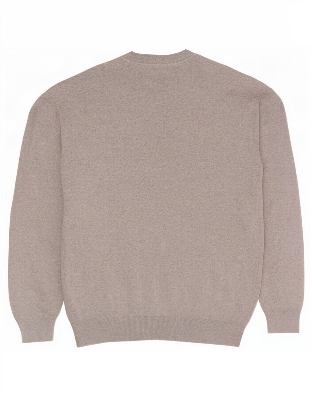 Zara Herren-Pullover mit Rundhalsausschnitt, groß, graue Baumwolle