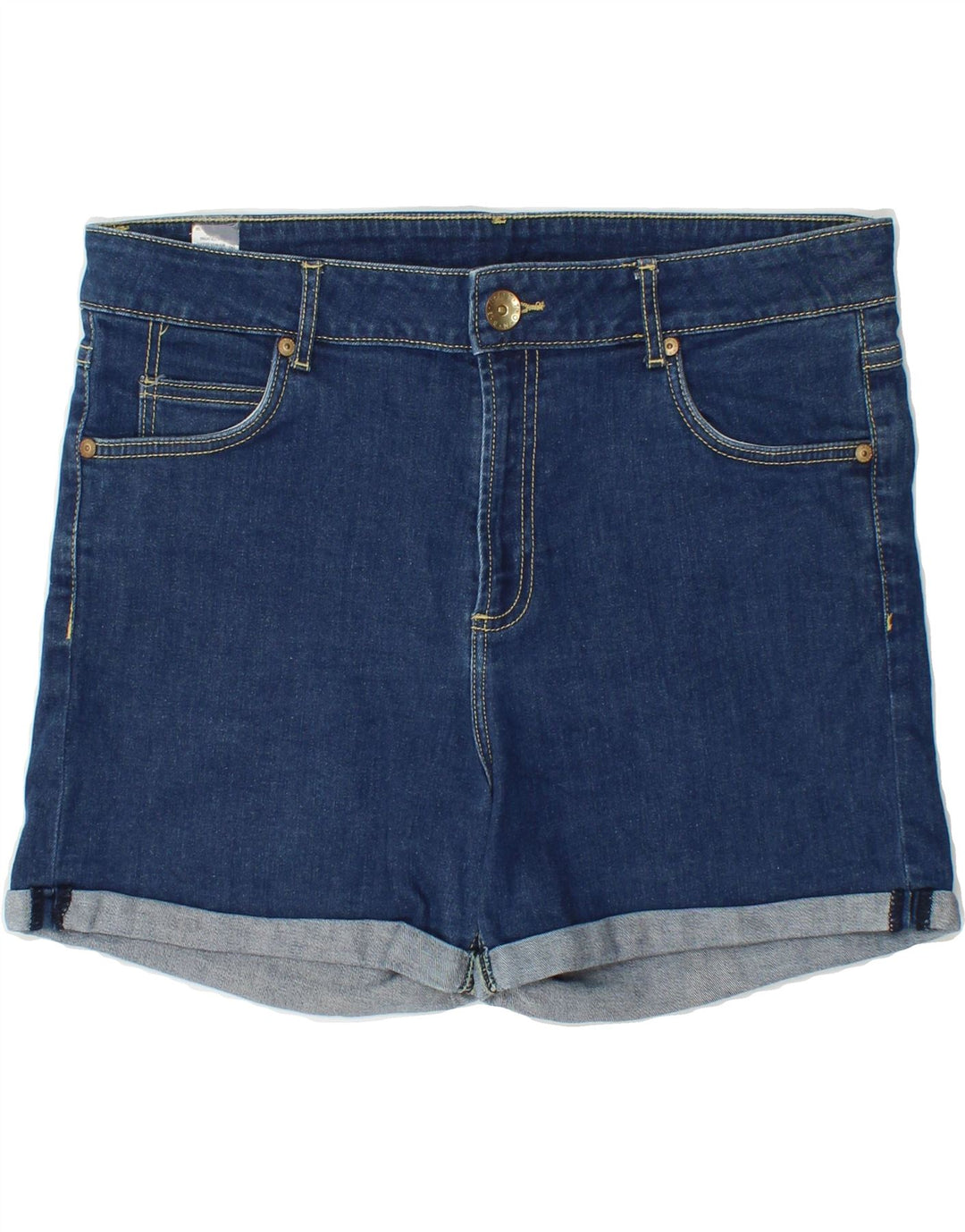 BENETTON Womens Denim Shorts IT 46 Large W34  Blue Cotton Vintage Benetton and Second-Hand Benetton from Messina Hembry 