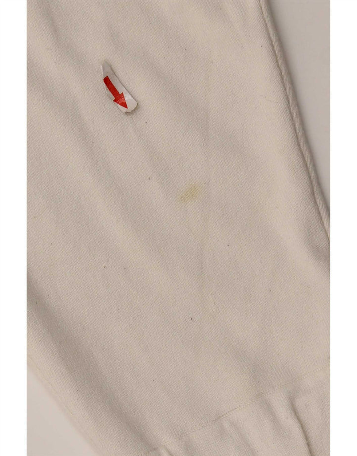 Zara Damen Übergroßes Top Langarm UK 10 Small Weiße Viskose