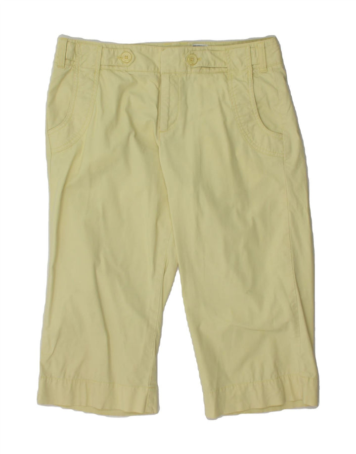 DOCKERS Womens Curvy Mid Rise Bermuda Shorts US 8 Medium W30 Yellow Cotton Vintage Dockers and Second-Hand Dockers from Messina Hembry 