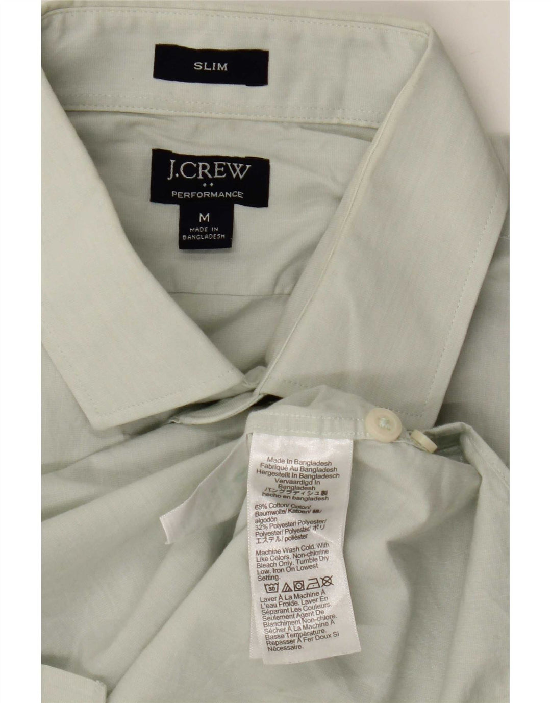 J. Crew Herren Slim Fit Hemd Mittelgrüne Baumwolle