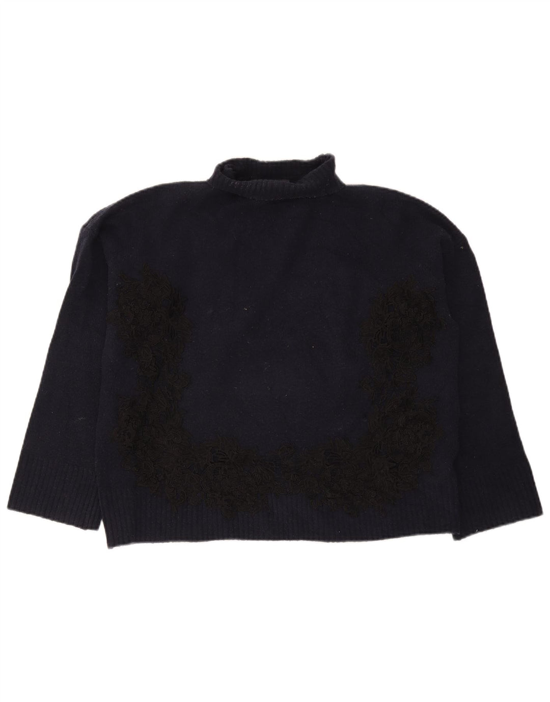 Marks & Spencer Damen-Pullover mit Rollkragen, Gr. 14, mittleres Marineblau